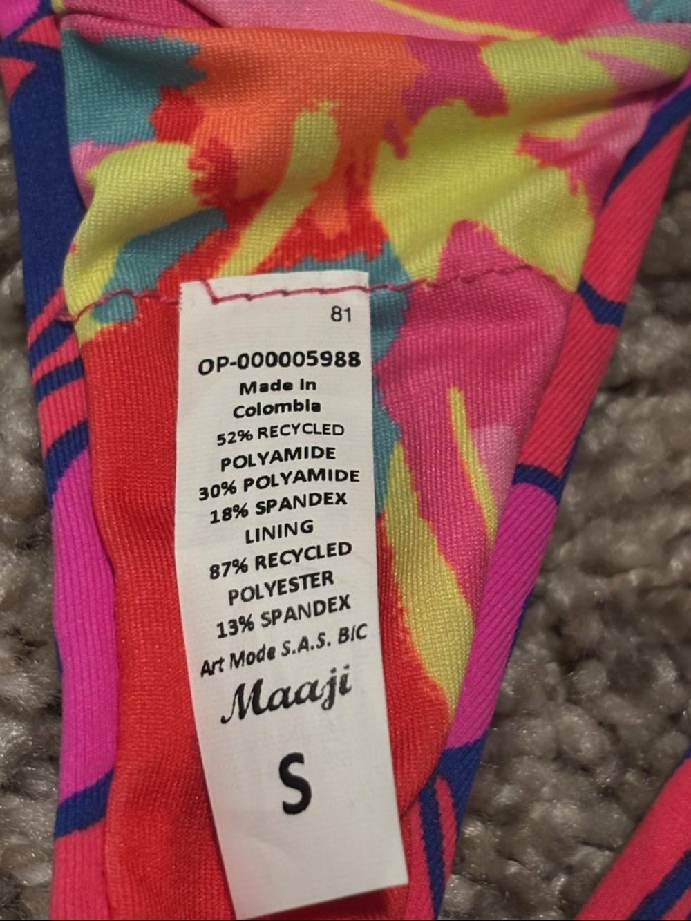 NWT Maaji Reversible Bikini Small - Picture 9 of 11